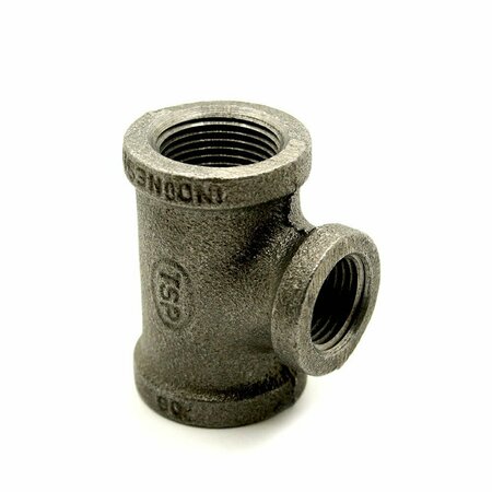 Thrifco Plumbing 1 Inch X 1 Inch X 3/4 Inch Black Steel Reducer Tee 8317077